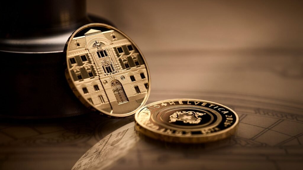 Ausgabe der neusten Sondermünze: 120-jähriges Swissmint-Gebäude in Gold
